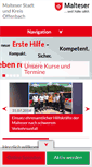 Mobile Screenshot of malteser-offenbach.de