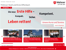 Tablet Screenshot of malteser-offenbach.de